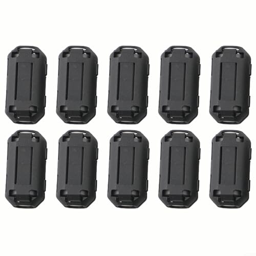 Ferrit-Ring-Clips für verbesserte Kabelintegrität und -reduzierung, passend für verschiedene Kabeltypen, 10 Stück Ferrit-Ring-Clips für verbesserte Kabelintegrität und -reduzierung, passend für verschiedene Kabeltypen, 10 Stück von Volakebeing