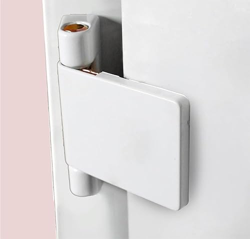 Flügeltürscharnier aus Aluminiumlegierung, linke oder rechte Halterung, weiß, robustes Lager, für Türen und Fenster aus Hart-PVC/Kunststoff, inklusive Befestigungsschrauben von Volakebeing