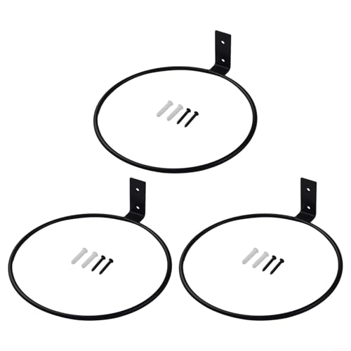 Hängehalter-Set 3 robuste Metallringe zur Befestigung Ihrer Lieblingspflanzen an Wänden (L) von Volakebeing