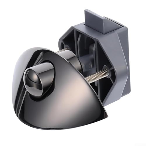 Halbmond 14–16 mm Druckknopf-Verriegelung für Wohnmobile, Wohnwagen, Yachtanhänger, Boote, Schrankschublade, Zinklegierungsgriff mit Nylon-Basis für Möbeltüren (grau) von Volakebeing