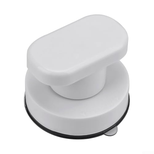 Haltegriff-Abzieher mit starkem Saugnapf für Badezimmer, Küche, Glastür, Fliesen, Installationsbohrer, 5 kg Tragkraft, ABS, Weiß (klein, weiß) von Volakebeing