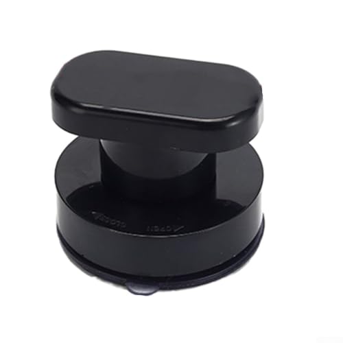 Haltegriff-Abzieher mit starkem Saugnapf für Badezimmer, Küche, Glastür, Fliesen, Installationsbohrer, 5 kg Tragkraft, ABS, Weiß (schwarze Trompete) von Volakebeing