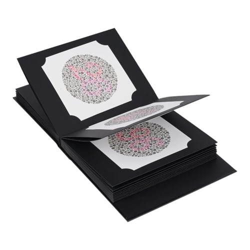 Ishihara Testbuch für Farbblinde, 38 Tafeln, professionelles Farbsicht-Test, Optometrie-Screening-Werkzeug für Rot-Grün-Farbenblind-Erkennung und Sehbeurteilung von Volakebeing