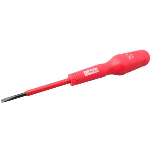 Isolierter Schraubendreher-Magnet-Bit, 1000 V, hochspannungsbeständig, Elektriker-Werkzeug, Chrom-Vanadium-Stahl, Sicherheitsausrüstung für elektrische Arbeiten (4 x 75-) von Volakebeing