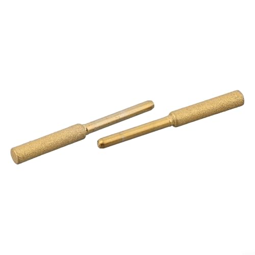 Kettensägen-Schleifsteine, 6 Stück, Rotationswerkzeug, Schleif-Bits, 4 mm, 4,8 mm, 5,5 mm, beschichtete Schmirgelkörner, Sägekettenschärfer für elektrische Schleifmaschine (4,8 mm) von Volakebeing