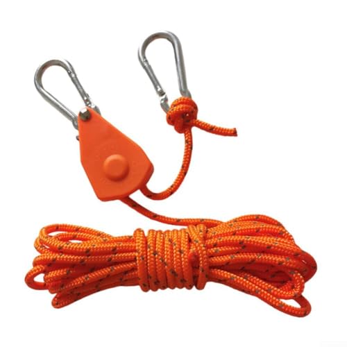 Kompaktes Design, 2 m Seilzug, winddicht, geeignet für Campingzelte und andere Outdoor-Anwendungen (F) von Volakebeing