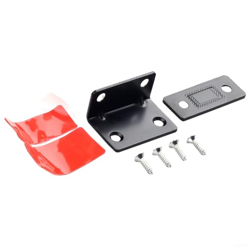 Magnetischer Schranktürschnapper, unsichtbar, starker Magnet, Saugnapf, Edelstahl, ohne Bohren, Installation für Küchenmöbel, Kleiderschrank, Schublade (schwarz) von Volakebeing