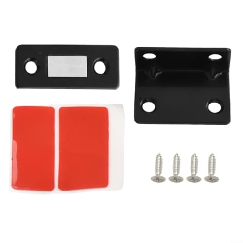 Magnetischer Stahlschnäpper für Schränke und Türen geeignet für Schiebetüren und Bücherregale (schwarz) von Volakebeing