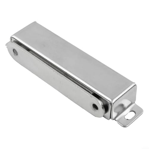 Magnetischer Türschnäpper, robust, 40 kg, Edelstahl, Schrankriegel für Küchenschränke, Schubladen, Schiebetüren, Marine-Außenbereich, Silber (XL) von Volakebeing