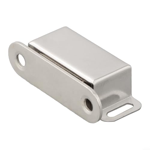 Magnetischer Türschnapper, robust, 40 kg, Zugverschluss, Edelstahl, Schrankriegel für Küchenschränke, Schubladen, Schiebetüren, Marine-Außenbereich, Silber(S) von Volakebeing