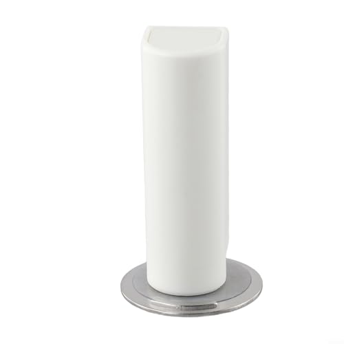 Magnetischer Türstopper aus Edelstahl, Türhalter mit starkem Magnet für Türrahmen, Breite 16 mm, Schwarz, Weiß, Grau, 75 x 25 mm (Weiß) von Volakebeing