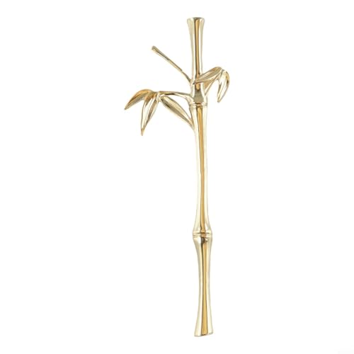 Messinggriff in Astform, Schubladengriff, Hardware für Küchenschränke, Kleiderschränke, Möbel mit Schrauben, Gold-Finish (links) von Volakebeing
