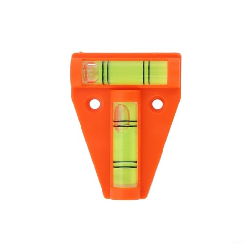 Mini-Wohnwagen-Nivellierer, T-Form, horizontale Wasserwaage für Wohnmobile, RV, Nivelliergerät, Orange, ABS, 58 x 43 x 13 mm, tragbar von Volakebeing