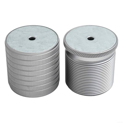 Möbelbeinerhöhungen, höhenverstellbar, Aluminiumlegierung, Anti-Vibration, für Tisch, Bett, Stuhl, Schrank, leicht, Grau, 43 mm Möbelbeinerhöhungen, höhenverstellbar, Aluminiumlegierung, Anti-Vibration, für Tisch, Bett, Stuhl, Schrank, leicht, Grau, 43 mm von Volakebeing