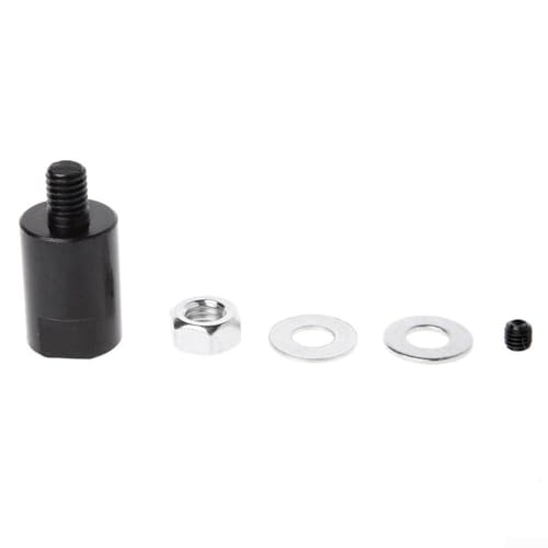 Motorwellenkupplungsadapter-Set, Stahlfutterhülse für Elektrowerkzeuge, Sägeblätter, 3,17 mm, 4 mm, 5 mm, 6 mm, 8 mm, Achsenverbinder, Schwarz, Silber (6 mm) von Volakebeing
