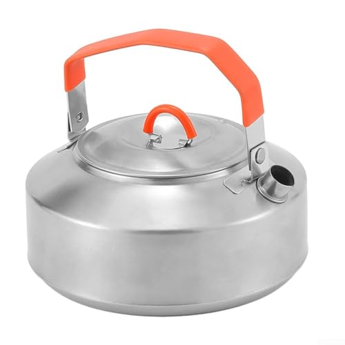 Outdoor Aluminium-Teekessel, tragbare 1-Liter-Kaffeekanne zum Wandern, Camping und Kochen im Freien Outdoor Aluminium-Teekessel, tragbare 1-Liter-Kaffeekanne zum Wandern, Camping und Kochen im Freien von Volakebeing
