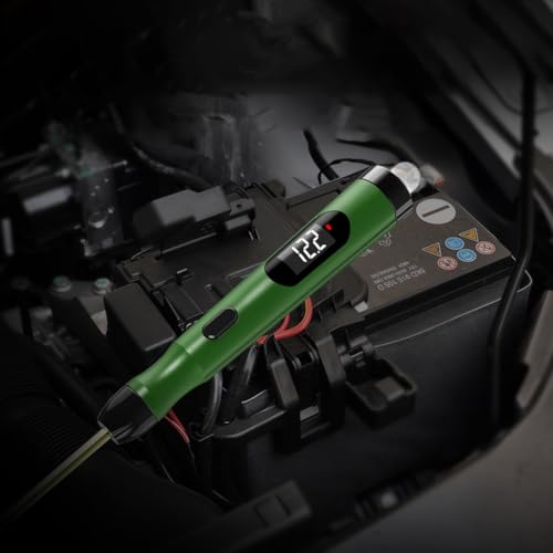 P50 Kfz Schaltungsprüfer 5V-30V Digitaler Spannungsprüfstift mit LED-Anzeige für Auto Elektrische Diagnose, Fahrzeugkreisüberprüfer, Auto Multimeter Sonde von Volakebeing