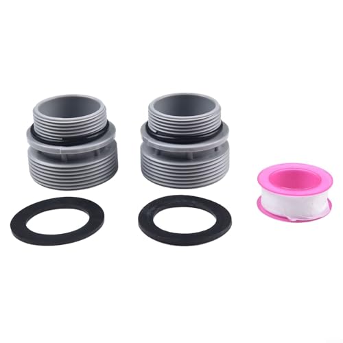 Pflegen Sie einfach sauberes Wasser in Ihren oberirdischen Pools mit diesem und kompletten Schlauch-Umwandlungsadapter-Set (2er-Pack) von Volakebeing