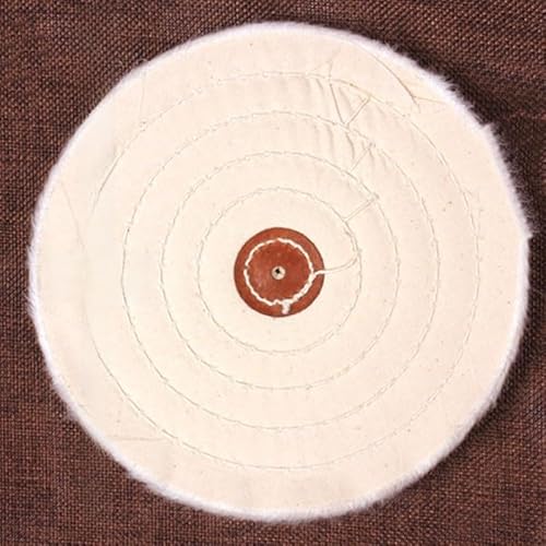 Polierscheibe aus Baumwolltuch für Metall, Schmuck, Holz, Kunststoff, Keramik, Glas, 50 mm, 75 mm, 100 mm, 125 mm, 150 mm, 175 mm, 200 mm Polierscheibe aus Baumwolltuch für Metall, Schmuck, Holz, Kunststoff, Keramik, Glas, 50 mm, 75 mm, 100 mm, 125 mm, 150 mm, 175 mm, 200 mm von Volakebeing