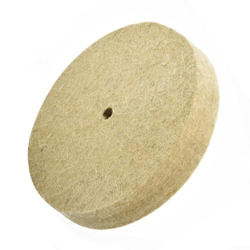 Polierscheibe aus Wollfilz, 15,2 cm Durchmesser, Schleifscheibe für Metall, Edelstahl, Spiegel-Finish, Elektrowerkzeuge, 150 mm Polierscheibe aus Wollfilz, 15,2 cm Durchmesser, Schleifscheibe für Metall, Edelstahl, Spiegel-Finish, Elektrowerkzeuge, 150 mm von Volakebeing
