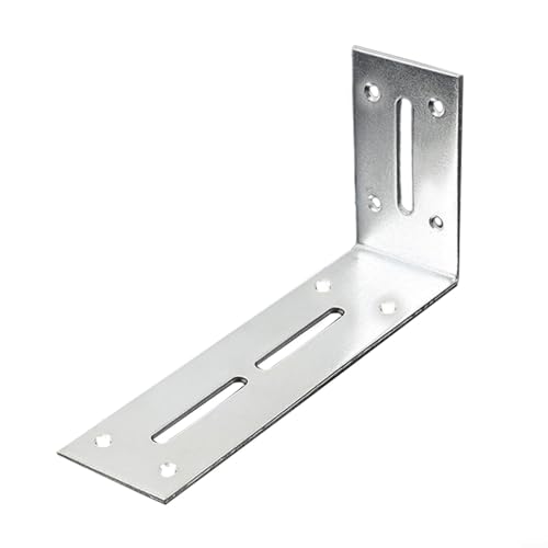 Robuste L-förmige verstellbare Eckregalhalterungen aus Metall, industrielle Wandmontage, Unterstützung für Küche, Bücherregal, Aufbewahrung (L) von Volakebeing