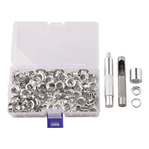 Robustes Ösenstanzzangen-Set mit 100 10 mm Ösen und Lochschneider für Planenreparatur, Segeltuch-Ösen-Setter, Zeltttüllen-Installation, Stofflochstanzer und Markisen- oder Robustes Ösenstanzzangen-Set mit 100 10 mm Ösen und Lochschneider für Planenreparatur, Segeltuch-Ösen-Setter, Zeltttüllen-Installation, Stofflochstanzer und Markisen- oder von Volakebeing