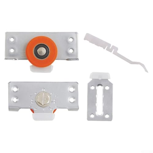 Rollen für Schiebetüren, Möbel, Kleiderschrank, Schrank, Eisen, Nylon, Konstruktion, 80 mm, silber-orange, Hardware-Zubehör von Volakebeing