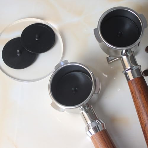 Rückspülscheiben aus Gummi für Espressomaschinen, kompatibel mit den meisten Siebträgern, 50 mm und 57 mm (50 mm), 2 Stück von Volakebeing