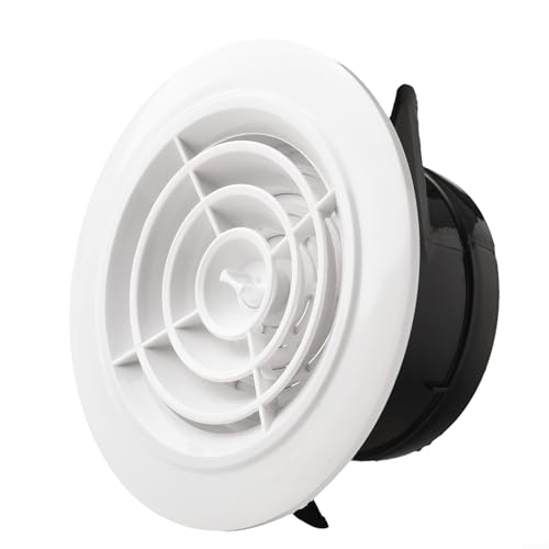 Runde verstellbare Wandlüftungsabdeckung für effiziente Luftzirkulation, ABS-Lüftungsgitter für Zuhause und Büro (100 mm) von Volakebeing