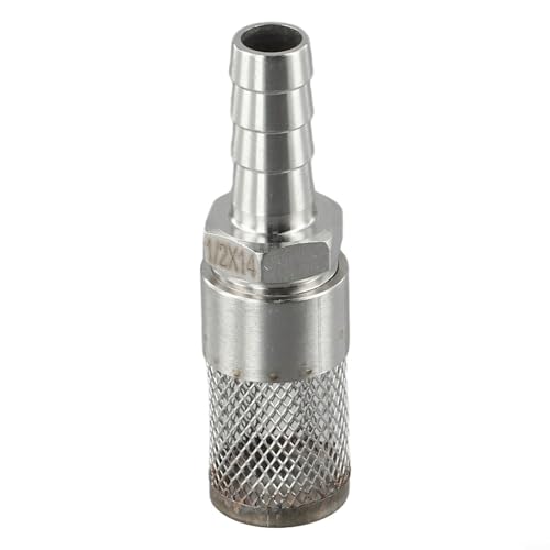 Schlauchstutzen, Inline-Wasserfilter, Edelstahl, 304, Sieb, 1,5 mm Öffnung, für Bewässerungspumpe, Kraftstoff-Gas, Größen 6 - 18 mm, widerstandsfähig, einfache Installation (14 mm) von Volakebeing