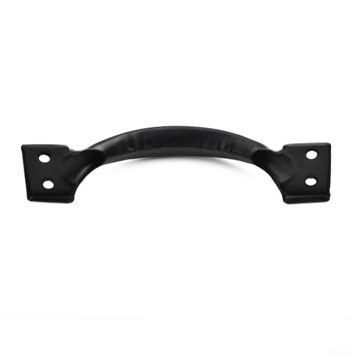 Schrankgriff aus Eisen im antiken Stil, mit Befestigungsschrauben, schwarzes Finish, 150 mm Länge, 27 mm Höhe, 34 mm Breite, für Schränke, Schubladen, Kleiderschränke, Türen Schrankgriff aus Eisen im antiken Stil, mit Befestigungsschrauben, schwarzes Finish, 150 mm Länge, 27 mm Höhe, 34 mm Breite, für Schränke, Schubladen, Kleiderschränke, Türen von Volakebeing