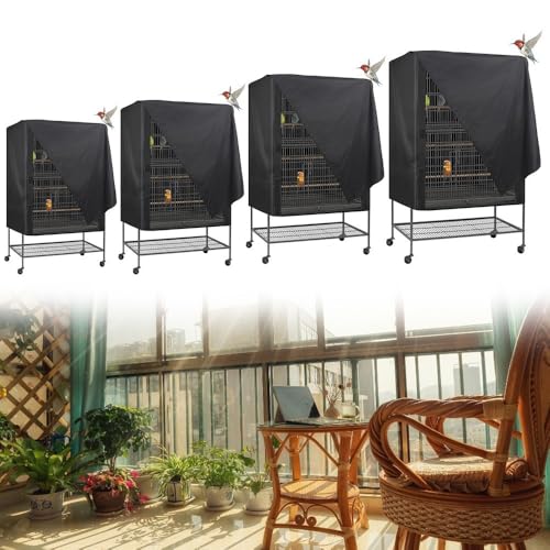 Schutzhülle für Vogelkäfige 48x48x102cm wasserdicht und staubdicht aus 210D Oxford Material (97x61x122cm) von Volakebeing