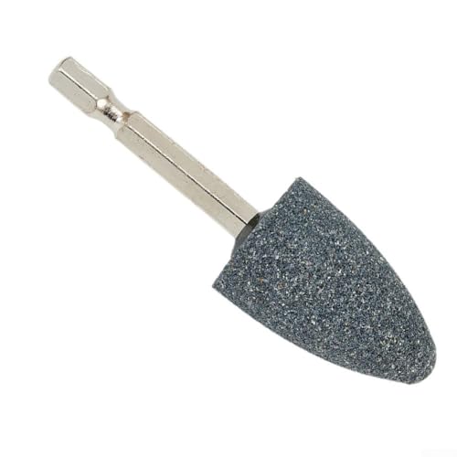Sechskantschaft Schleifscheibe Schärfkopf Tragbares Bohrwerkzeug für Metall Holz Jade Keramik Glas Gravur Aufsatz Braun Korund Kegel (A) von Volakebeing