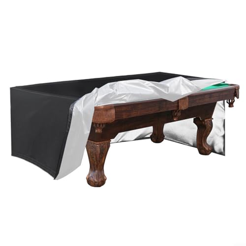 Strapazierfähige, wasserdichte Billardtischabdeckung, 210D Oxford-Stoff für 2,4 m und 2,7 m Tische, schützt vor Sonnenschäden (225 x 116 x 82 cm) von Volakebeing