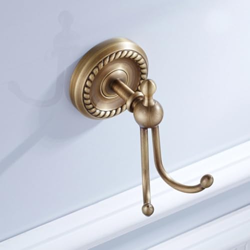 Vintage Messing Wandhaken für Badezimmer oder Schlafzimmer, Europäischer Stil Antik Handtuchhaken, Traditionelles Badezimmer Wandzubehör und Messing Kleiderhaken, Periode Stil Handtuchhalter Armaturen Vintage Messing Wandhaken für Badezimmer oder Schlafzimmer, Europäischer Stil Antik Handtuchhaken, Traditionelles Badezimmer Wandzubehör und Messing Kleiderhaken, Periode Stil Handtuchhalter Armaturen von Volakebeing