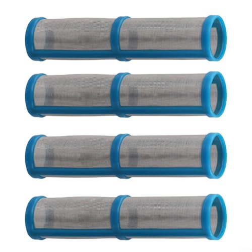Volakebeing 100 Mesh Airless Elektrische Farbsprühpumpe Filter 4-teiliges Set, Edelstahl-Mesh-Sprühfilter für Latex-Farbsieb, professioneller Airless-Sprüher Volakebeing 100 Mesh Airless Elektrische Farbsprühpumpe Filter 4-teiliges Set, Edelstahl-Mesh-Sprühfilter für Latex-Farbsieb, professioneller Airless-Sprüher von Volakebeing