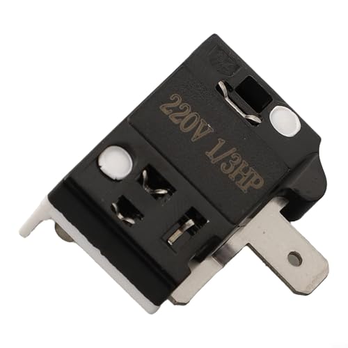 Volakebeing 110/220 V Kühlschrank-Kompressor-Überlastschalter, Ersatzteile für Relais 1/2-1/6 PS, professionelles Schutzgerät, 1 Stück (1/3 PS) von Volakebeing