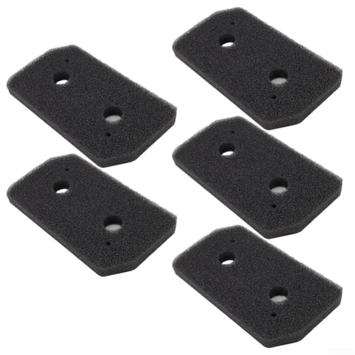 Volakebeing 12007650 Schaumstofffilter Ersatz für Serie 4 Serie 8 Trocknerfilter 228 x 128 mm schwarzer Schwammfilter 5 Stück hocheffiziente Filterung von Volakebeing