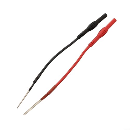 Volakebeing 2 x flexible Silikon-Messleitungen mit Löffelrückseite, kompatibel mit 4 mm Bananensteckern, Multimeter-Kabel, Schwarz / Rot, 18 AWG, 10 A, 25 V Volakebeing 2 x flexible Silikon-Messleitungen mit Löffelrückseite, kompatibel mit 4 mm Bananensteckern, Multimeter-Kabel, Schwarz / Rot, 18 AWG, 10 A, 25 V von Volakebeing