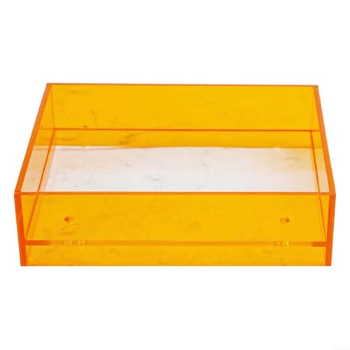 Volakebeing Acryl-Bilderrahmen, Doppel-Panel, Foto-Display, klare Wandhalterung, zum Aufhängen, Kunsthalter mit Schrauben, für Wohnzimmer, Büro, Heimdekoration, 11 x 14 cm (orange) von Volakebeing
