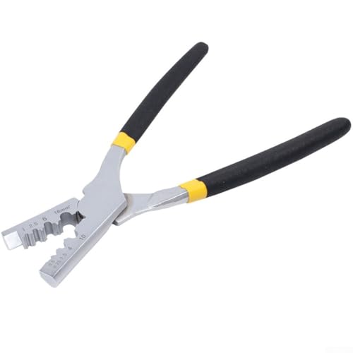 Volakebeing Deutscher Stil Elektrische Crimpzange PZ0,5-16 Drahtklemmen-Crimper 0,5-16 mm² Bootlace Ferrule Zange Kohlenstoffstahl Präzisionskabelendhülsenwerkzeug für VE/EN von Volakebeing