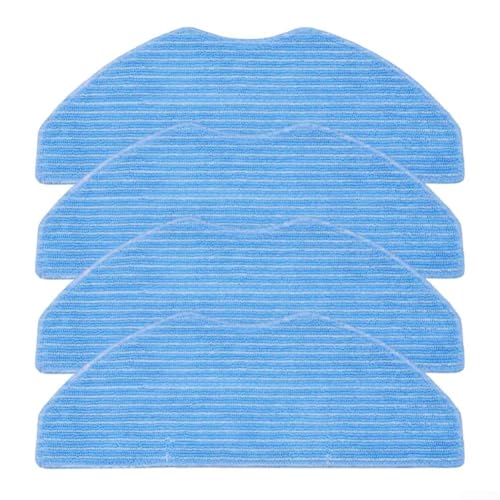 Volakebeing Ersatz-Mikrofaser-Mopptücher, kompatibel mit RE4/RE4 Plus/RE5/RE5 Plus Roboter-Staubsauger, waschbare Pads für Nasswischen, 4 Stück von Volakebeing