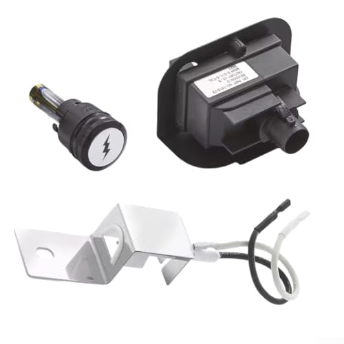 Volakebeing Gasgrill Zündung Kit Ersatzteile Elektronische Steckdose Keramik Elektrode Kompatibel für Weber Q1200 Q2200 Serie Modelle von Volakebeing