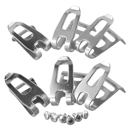 Volakebeing Gürtelclip-Haken-Set aus Stahl für 18 V LXT Akku-Bohrschrauber und Treiberzubehör, Elektrowerkzeug-Gürtelbefestigung, kompatibel mit Modellen DTD152 DTD129, 6 Stück Volakebeing Gürtelclip-Haken-Set aus Stahl für 18 V LXT Akku-Bohrschrauber und Treiberzubehör, Elektrowerkzeug-Gürtelbefestigung, kompatibel mit Modellen DTD152 DTD129, 6 Stück von Volakebeing