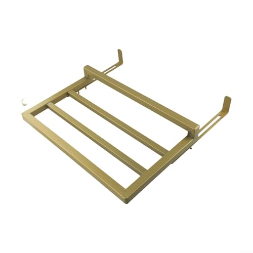 Volakebeing Handtuchheizkörper zum Aufhängen, 40 cm, Karbonstahl, Aufbewahrungsregal, für Heizkörper, stanzfreie Badezimmer-Handtuchhaken, kompatibel mit Badezimmer-Heizgeräten (Gold) von Volakebeing