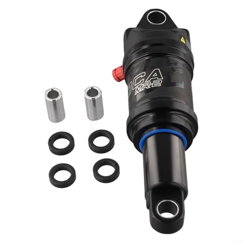 Volakebeing Hinterer Stoßdämpfer aus Aluminiumlegierung mit einstellbarem Luftdruck, Rückprall und Lockout, 125/150/165/190 mm, geeignet für Mountainbikes (165 mm x 35 mm) von Volakebeing