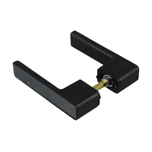Volakebeing Innentürschloss-Set mit magnetischem, leisem Schließmechanismus, eingebauter Schließzylinder, Hardware für Schlafzimmer, Badezimmer, Innenbereich, Privatsphäre, Türgriff (schwarz) von Volakebeing