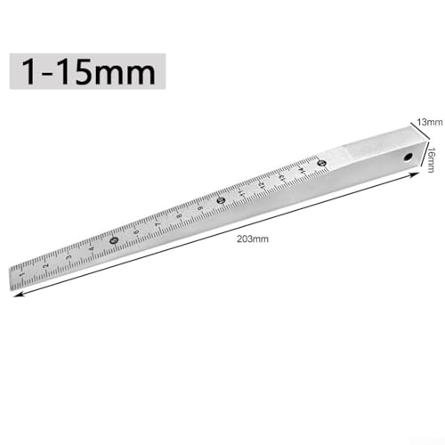 Volakebeing Kegelschweißlehre Lückenfühler Messwerkzeug Karbonstahl Keillehre 0,2–4 mm 0,5–10 mm 1–10 mm verchromt Bau Automotive Professionelle Werkstatt (1–15 mm) von Volakebeing