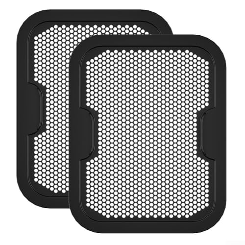 Volakebeing Kitchen Air Fryer Splash Shield Reusable, Silicone Oil Splatter Protection Screen, Kitchen Cooking Guard, Anti-Splatter Cover, Black Grey (Black) von Volakebeing