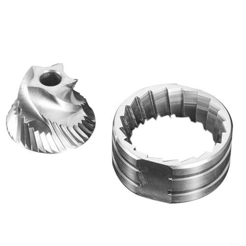 Volakebeing Konische Kaffeemühle aus Edelstahl, Ersatzteil für Espressomaschinen, verbessertes Schneiden für feines bis mittelgrobes Mahlen (5 Kern) von Volakebeing